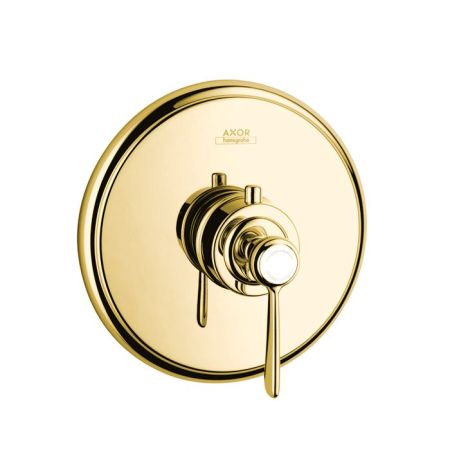 AX Montreux Термостат 43 л / мин, встраиваемый, СМ (рычажные рук.), цвет: полированное золото, артикул 16823990