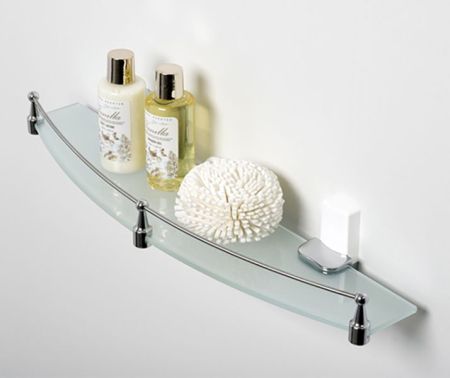 Стеклянная полка WasserKRAFT Leine K-5044W Хром, артикул K-5044W