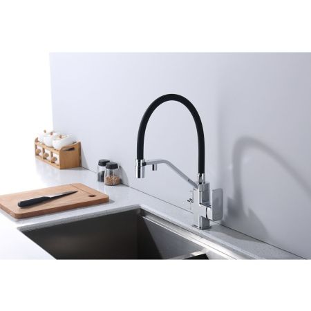 Смеситель для кухни с подключением фильтра Raglo R85.62, хром