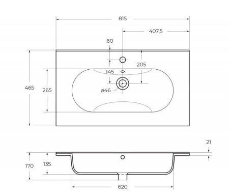 Мебель для ванной комнаты BELBAGNO KRAFT-800, артикул KEP-80-BO-W0