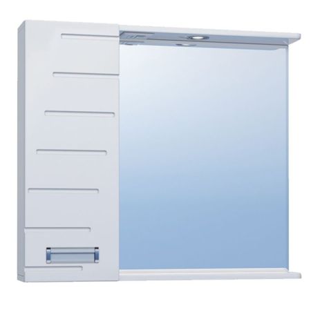 Зеркало со шкафом Vigo Diana 80 L с подсветкой Белое, артикул 8-800-Л