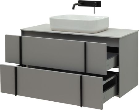Тумба под раковину Allen Brau Reality 100 1.32007.PGM платина матовый, артикул 1.32007.PGM