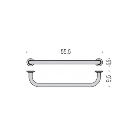 Colombo Universali Полотенцедержатель, цвет: хром, артикул B9721.CR