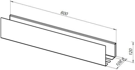 Полка Aquanet Магнум 60x12 белая матовая Полка Aquanet Магнум 60x12 белая матовая