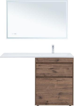 Тумба под раковину Aquanet Токио 68 дуб веллингтон (напольная 2 ящика), артикул 00333652