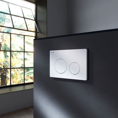 I090101 PrimeFit L, клавиша для инсталляции пластик, белый глянцевый, артикул I090101