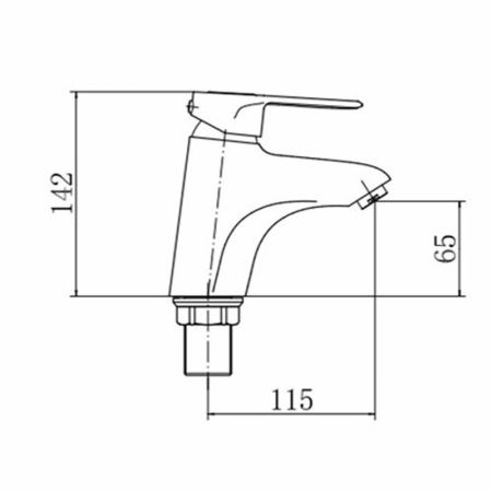 Смеситель для раковины FASHUN A1004, хром, артикул A1004