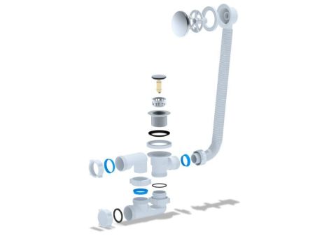 Сифон для ванны PRIME универсальный клик-клак (64286), артикул 64286