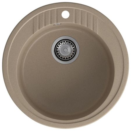 Кухонная мойка GranFest RONDO 520, песок, артикул R-520 песочный