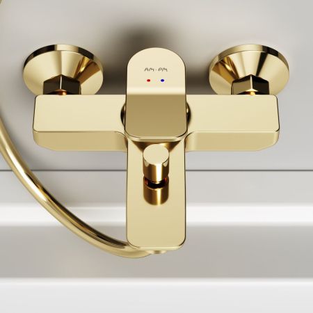 F85A10099 X-Joy, смеситель д/ванны/душа, золото, артикул F85A10099