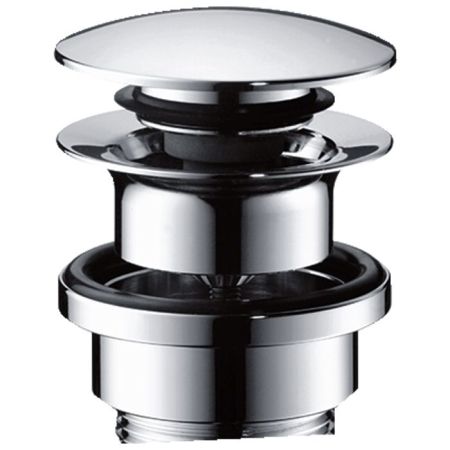 HG Push-open Донный клапан для раковины (нажимной), цвет: хром, артикул 50100000