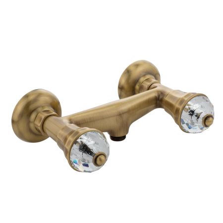 PRESTIGE CRYSTAL Смеситель для душа внешний, выход М1/2", бронза, артикул 28012