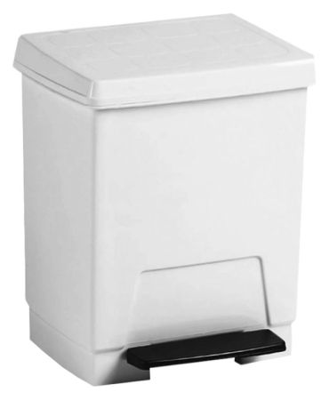 Ведро для мусора Nofer 23 14026 белое с черным