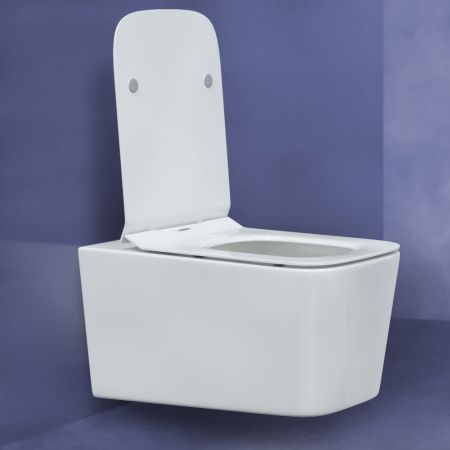 Унитаз BERGES подвесной FLOE 55 см, сиденье дюропласт Floe Slim SO, микролифт, быстросьем