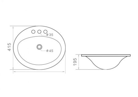 Раковина Orange 52 B06-520W3 Белая
