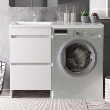 Тумба под раковину Orange Optima OP-50TUW 110 Белый глянец