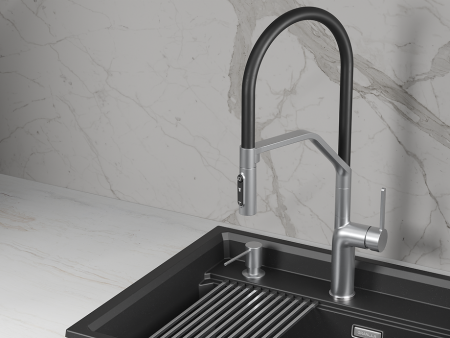 Смеситель для кухни GRANULA (9012, НЕРЖ), артикул 9012, НЕРЖ