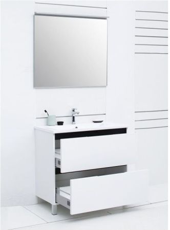 Зеркало De Aqua Сильвер 9075 серебро (без фацета), артикул SIL 405 090 S