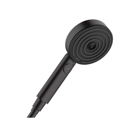 Ручной душ, Hansgrohe, Pulsify Select S, размер душевого диска, мм-105, форма-круглая, количество режимов-3, тип струи-PowderRain, IntenseRain, массажная, цвет-черный матовый, артикул 24111670