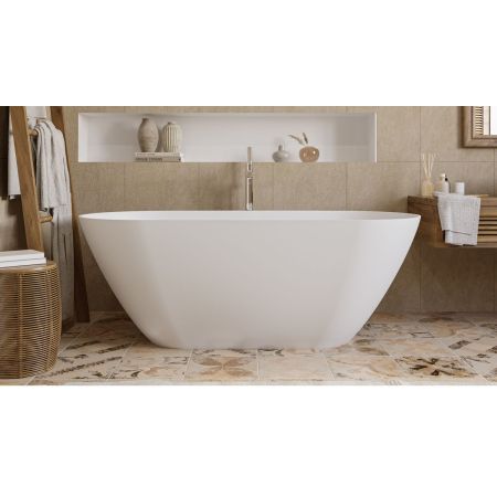 Ванна WHITECROSS Coral X 170x77 (белый мат) иск. камень