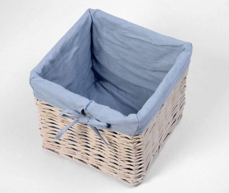 Корзина для белья WasserKRAFT Lopau 26x26x23 WB-320-S Кремовая, артикул WB-320-S