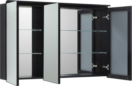Зеркальный шкаф De Aqua Алюминиум 120 черный