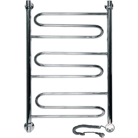 Электрический полотенцесушитель Ника Curve ЛZ Эл. 80x50 Хром, артикул ЛZ Эл. 80x50