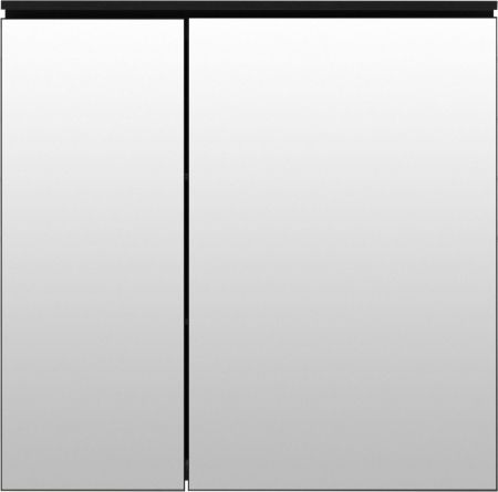 Зеркальный шкаф De Aqua Алюминиум 80 черный, артикул 261759