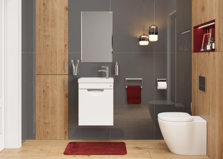 Тумба Onika Комо 45 подвесная, белая (ум. Фостер 45), артикул 104507