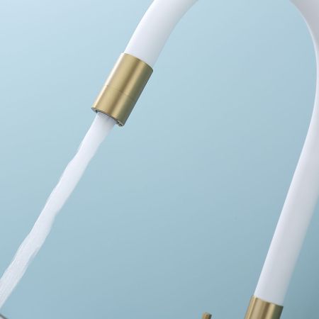 Смеситель для кухни с подключением фильтра Splenka S70.64.03, золотой сатин, артикул S70.64.03