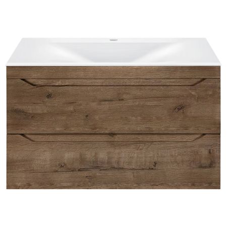 База под раковину Fine 800 подвесная, 2 выкатных ящика soft close, V.Oak