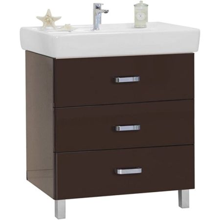 1A169101AM430 тумба АМЕРИНА 80 М коричн.гл.(вып.с рак.1WH302084), шт, артикул 1A169101AM430