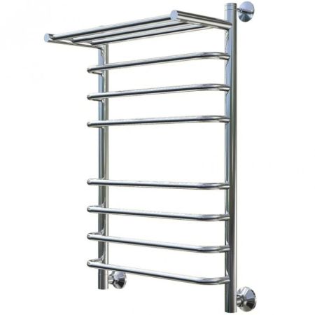 Водяной полотенцесушитель Тругор Идеал 2 П НП 80x40 с полкой Хром, артикул Идеал2/нп8040П