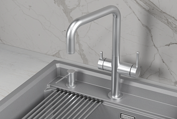 Смеситель для кухни GRANULA (8275, НЕРЖ)