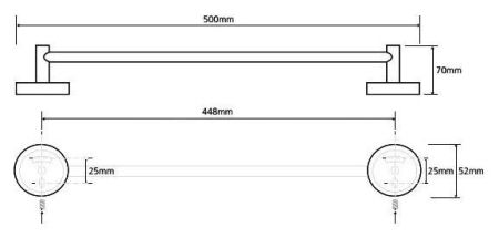 Полотенцедержатель Bemeta Trend-i 104104028 Хром/Белый, артикул 104104028