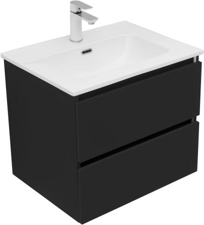 Тумба под раковину Aquanet Вега 2.0 60 черный, артикул 00337953
