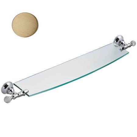 Полка стеклянная Webert Karenina KA500701065, бронза, артикул KA500701065