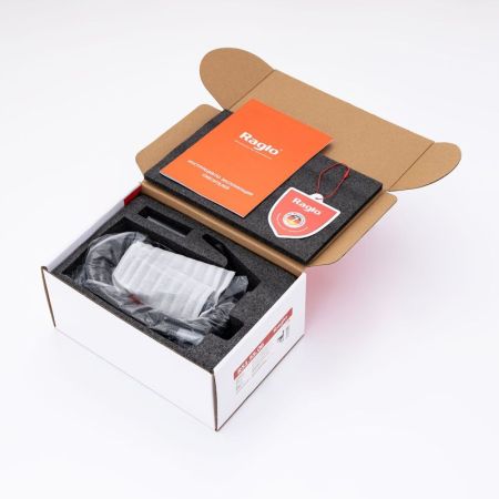 Гигиенический душ со смесителем встраиваемый с полкой и бумагодержателем Raglo R51.55.09, графит