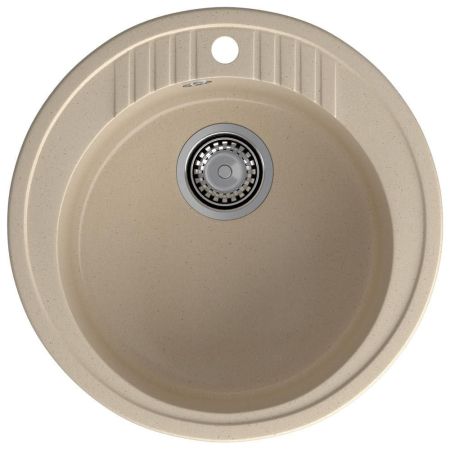 Кухонная мойка GranFest RONDO 520, кашемир, артикул R-520 кашемир