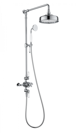 Душевая система с термостатом WONZON & WOGHAND RETRO, Хром (WW-B3041-CR)