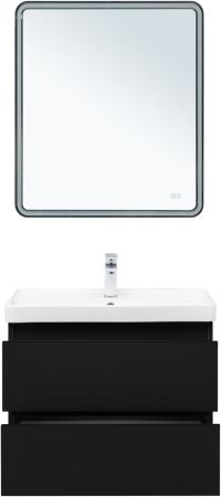 Тумба под раковину Aquanet Вега 2.0 70 черный, артикул 00337954