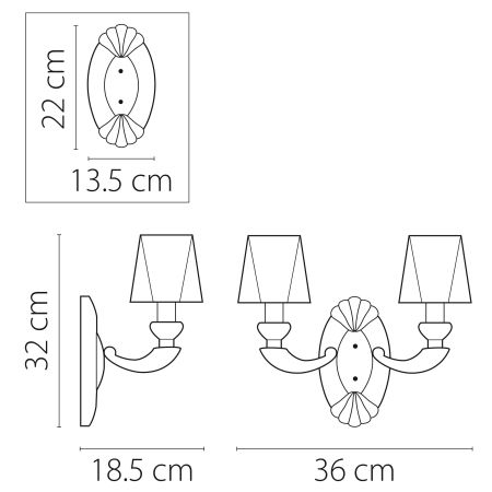 Бра Ramo Lightstar Premium 690622, артикул 690622