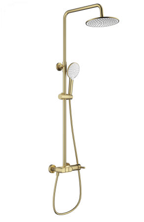 Душевая система WONZON & WOGHAND MUSE Corno, Брашированное золото (WW-A30653-BG), артикул WW-A30653-BG