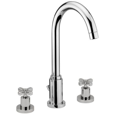 NAXOS Смеситель для раковины на 3 отв., хром