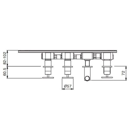 Внутрення часть, Fantini, Fontane Bianche, назначение-для смесителя для ванны и душа, артикул 47 00 P017A