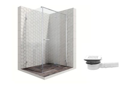 Душевой уголок Ambassador Abner 10011104R-MA1, прямоугольный, точечный трап, 120х90, артикул 10011104R-MA1