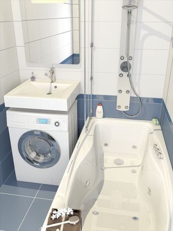 Раковина Altasan Grand 60x60 UPP60GRANDs на стиральную машину Белая, артикул UPP60GRANDs