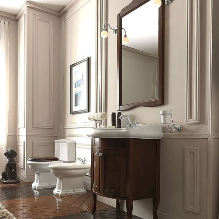 KERASAN Retro 73, раковина 73*54см с 1 отв. под смеситель, цвет: белый, артикул 104701*1