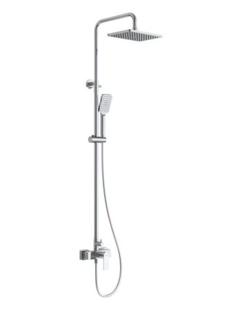 SLIDER-CD-NOP Душевая стойка со смесителем, черный матовый, артикул SLIDER-CD-NOP