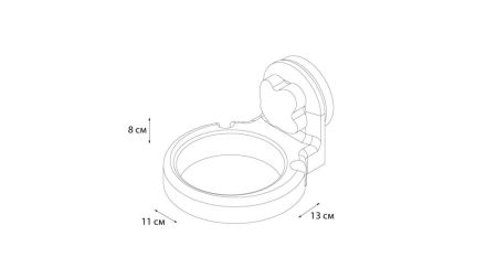 Держатель для фена Grampus Element, GR-3403, белый, артикул GR-3403